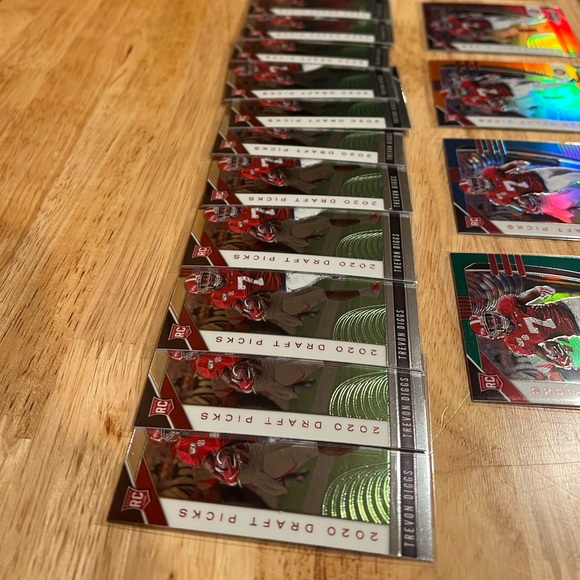 2020 Prizm TREVON DIGGS Draft Picks DP Dallas Cowboys NFL Rookie RC - LOT 33 - Picture 8 of 10